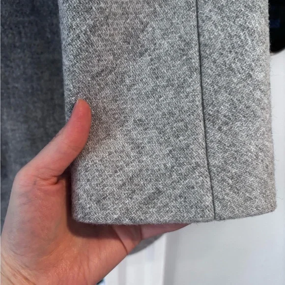 J. Crew Gray Italian Stadium Cloth Coat - Picture 3 of 5